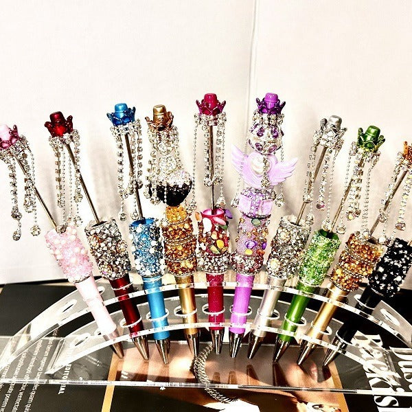 Wholesale DIY heavy bead pen handmade diamond creative pen